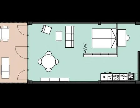 Cool 1-Br Apartment With A Private Terrace - 23